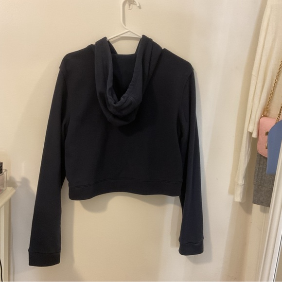 Blue Adidas Cropped Sweatshirt - Picture 2 of 7